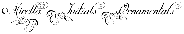 Mirella Initials Ornamentals Font