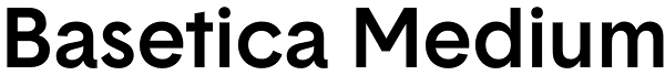 Basetica Medium Font