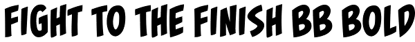Fight To The Finish BB Bold Font