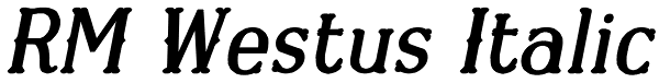 RM Westus Italic Font