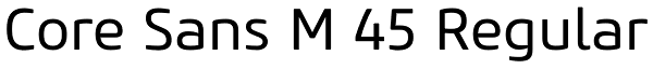 Core Sans M 45 Regular Font