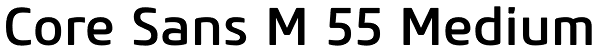 Core Sans M 55 Medium Font