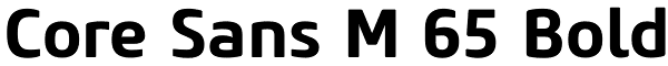 Core Sans M 65 Bold Font