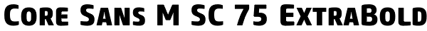 Core Sans M SC 75 ExtraBold Font