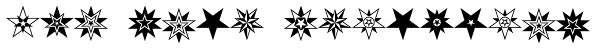 HWT Star Ornaments Font