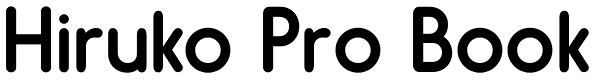 Hiruko Pro Book Font