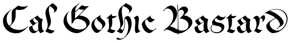 Cal Gothic Bastard Font