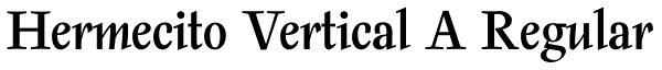 Hermecito Vertical A Regular Font