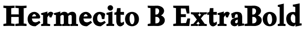 Hermecito B ExtraBold Font