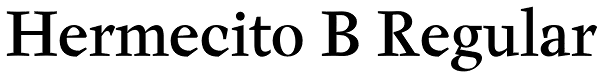 Hermecito B Regular Font