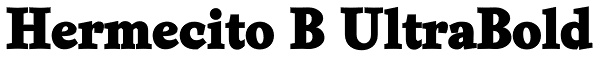 Hermecito B UltraBold Font