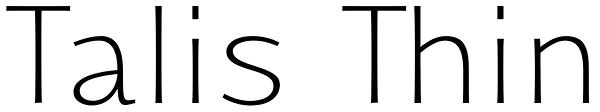 Talis Thin Font