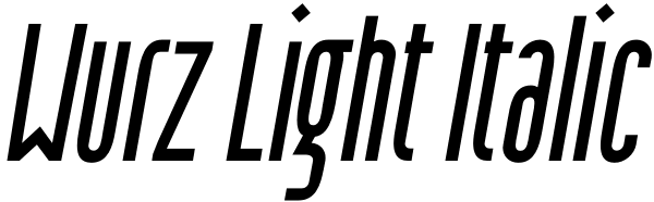 Wurz Light Italic Font