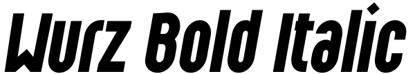 Wurz Bold Italic Font