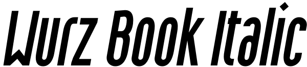 Wurz Book Italic Font