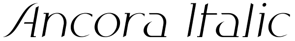 Ancora Italic Font