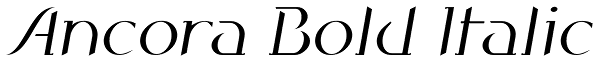 Ancora Bold Italic Font