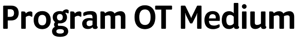 Program OT Medium Font