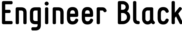 Engineer Black Font