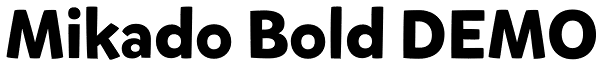 Mikado Bold DEMO Font