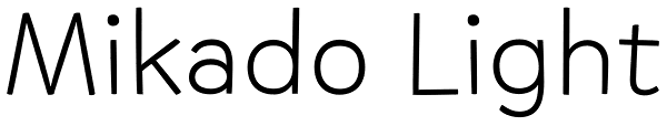 Mikado Light Font