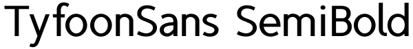 TyfoonSans SemiBold Font