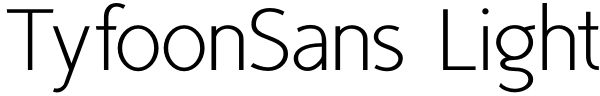 TyfoonSans Light Font