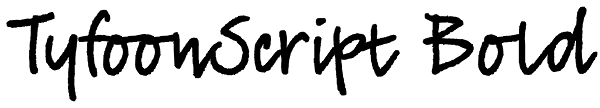 TyfoonScript Bold Font