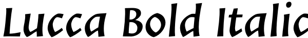 Lucca Bold Italic Font