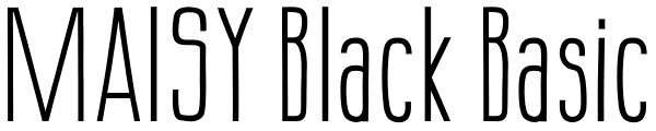 MAISY Black Basic Font