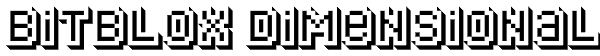 Bitblox Dimensional Font