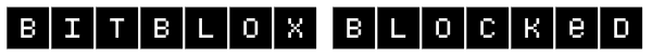 Bitblox Blocked Font