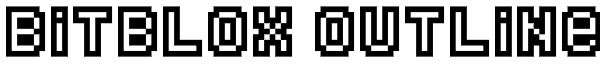 Bitblox Outline Font