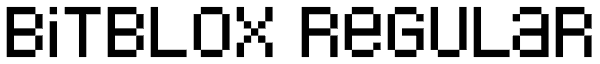 Bitblox Regular Font