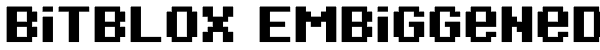 Bitblox Embiggened Font