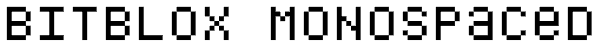 Bitblox Monospaced Font