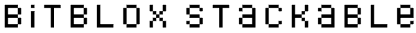 Bitblox Stackable Font