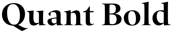 Quant Bold Font