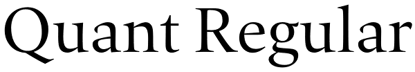 Quant Regular Font