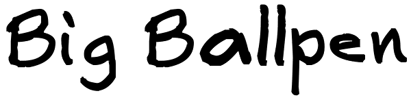 Big Ballpen Font