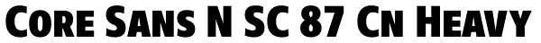 Core Sans N SC 87 Cn Heavy Font