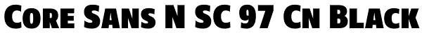 Core Sans N SC 97 Cn Black Font