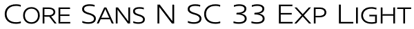 Core Sans N SC 33 Exp Light Font