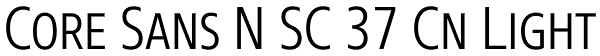 Core Sans N SC 37 Cn Light Font