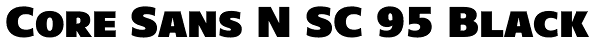 Core Sans N SC 95 Black Font