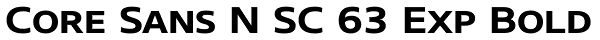 Core Sans N SC 63 Exp Bold Font