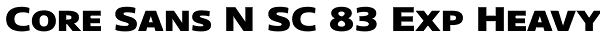 Core Sans N SC 83 Exp Heavy Font