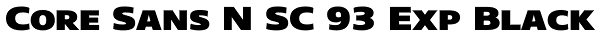 Core Sans N SC 93 Exp Black Font