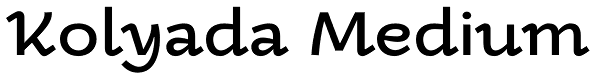 Kolyada Medium Font