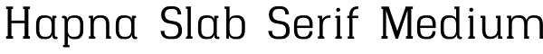 Hapna Slab Serif Medium Font